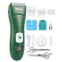 Load image into Gallery viewer, ENSSU Baby Hair Clippers, Cordless Hair Clipper for Kids with LED Display, Baby Hair Cutting Kit with Skin-Safe Blade, Waterproof Hair Trimmer for Children/Toddler, Rechargeable& an Hour Quick Charger, DeepGreen_1