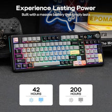 Load image into Gallery viewer, EPOMAKER TH99 PRO 96% Mechanical Keyboard with Screen & Knob, 10000mAh, Black_622