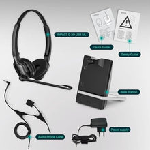 Load image into Gallery viewer, EPOS Impact D 30 Phone - Wireless DECT Dual Ear Headset for Connection to a Desk Phone, Black_970