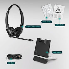 Load image into Gallery viewer, EPOS Impact D 30 USB ML - Wireless DECT Dual Ear Headset for a Direct Connection to a PC/Softphone, Black_350
