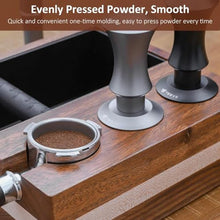 Load image into Gallery viewer, Espresso Tamper 51mm, YMWVH Premium Barista Coffee Tamper, 2 Spring Loaded Tampers with Stainless Steel Ripple Base, Constant 30lb Self Leveling Tampers without Tilting, Gray_6852