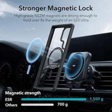 Load image into Gallery viewer, ESR for Samsung Galaxy S23 Ultra Phone Case, MagSafe Wireless Charging Compatible, Military-Grade Protection, Yellowing Resistant, Slim Fit Classic Hybrid Case for S23 Ultra, Clear Black, MagsafeClearBlack_2336