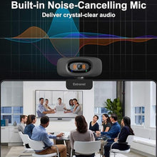 Load image into Gallery viewer, Estranst 2K Quad HD Webcam with Privacy Cover & Noise-Canceling Microphone & USB C Adapter, Video Web Streaming Camera for PC Computer Desktop Laptop Mac Zoom Teams &More, 2pcs Cable Organizer, Black_273