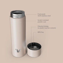 Load image into Gallery viewer, Ever Vessel Mini Stainless Steel Water Bottle 14oz - Non-insulated | Designed for Bags | Slim, Ultra Lightweight & Stylish Desert Beige_6510