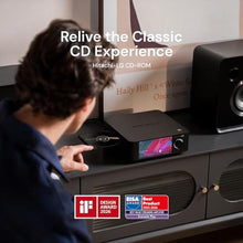 Load image into Gallery viewer, Eversolo Play | Music Streamer with DAC & Amplifier 60W2ch(8) / 110W2ch(4) | 5.5" LCD Touchscreen, Support Room Correction & Multi Room System, Stream Qobuz, Tidal&More | Black (CD Edition), CDEdition_530