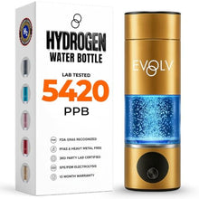 Load image into Gallery viewer, EVOLV Hydrogen Water Bottle, Water Ionizer, Leak Proof Design, Champagne_1