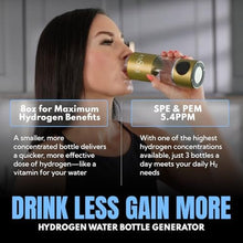 Load image into Gallery viewer, EVOLV Hydrogen Water Bottle, Water Ionizer, Leak Proof Design, Champagne_5454
