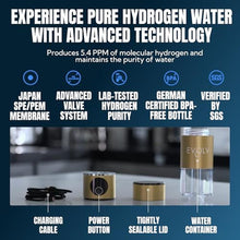 Load image into Gallery viewer, EVOLV Hydrogen Water Bottle, Water Ionizer, Leak Proof Design, Champagne_5456