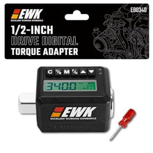 Load image into Gallery viewer, EWK 1/2-inch Drive Digital Torque Adapter 12.5250 ft-lbs (17340 Nm), Heavy Duty Electronic Torque Wrench Adapter for 1/2" Ratchets, LED Display and Buzzer Alert, Torque Tester and Calibration Tool, Black_1