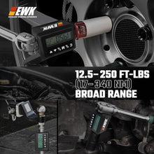 Load image into Gallery viewer, EWK 1/2-inch Drive Digital Torque Adapter 12.5250 ft-lbs (17340 Nm), Heavy Duty Electronic Torque Wrench Adapter for 1/2" Ratchets, LED Display and Buzzer Alert, Torque Tester and Calibration Tool, Black_5442