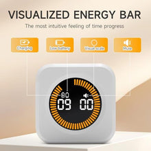 Load image into Gallery viewer, Exlliy Rotating Productivity Timer 5, 25, 10, 50 Minutes Preset, Desk Cube w/Gravity Sensor for ADHD, Mute Functions, Ideal for Work, Study, Kitchen, Back to School (1, White)_5225