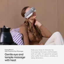 Load image into Gallery viewer, Eye Massager & Bluetooth Heat Sleep mask,Parents Gift Sets |With storage bag & greeting card | Migraine Relief,Relaxation,Bedtime Stress Relief | White Noise,3D airbag kneading| Smart Head Massager, CloudWhitegiftSet_3512