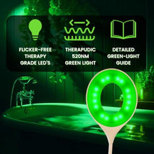 Load image into Gallery viewer, Family Tree Remedies Migraine Relief Light 520nm Green Light Therapy Lamp for Headaches, Anxiety & Sleep | USB Rechargeable White & Green Desk Lamp with Adjustable Brightness | 16 Portable Design_1303