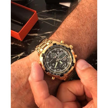 Load image into Gallery viewer, FAMVNTN Luxury Men Watches with Stainless Steel Analog Digital Watches for Men Male Outdoor Sport Waterproof Big Wristwatch, Gold_3609