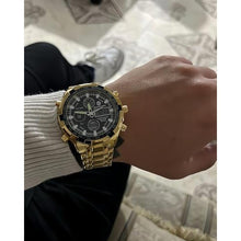 Load image into Gallery viewer, FAMVNTN Luxury Men Watches with Stainless Steel Analog Digital Watches for Men Male Outdoor Sport Waterproof Big Wristwatch, Gold_3610