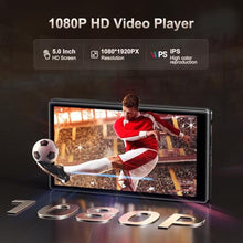 Load image into Gallery viewer, Fanvace 5 Inch 96GB MP3 Player with Bluetooth WiFi, Android 13 MP3 & MP4 Players with Speaker, 4GB RAM & 32GB ROM, Spotify Music Player with Audible, FM Radio, Amazon Music, Play Store, Black_458