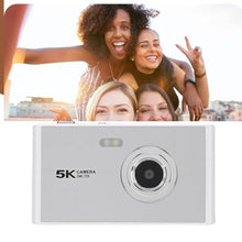 Load image into Gallery viewer, FAUOSWUK 72MP 5K Digital Camera Camera with 16X Zoom 2.8 Inch Screen Autofocus Flash for Photography Travel Teens Beginners (Silver)_218