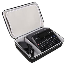 Load image into Gallery viewer, FBLFOBELI Hard Storage Carrying Case for Brother P-Touch Label Maker PTD410/PTD600/D610BT Connected Label Maker, BlackGrey_8543