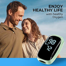Load image into Gallery viewer, Finger Pulse Oximeter, Fingertip Blood Oxygen Saturation with Pulse Monitor Rechargeable, Accurate Spo2 Reading for Home, Outdoor SportsGreen_362
