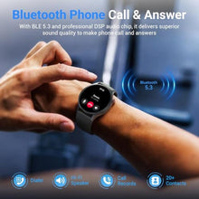 Load image into Gallery viewer, Fitpolo Smart Watch for Men Women,1.3" AMOLED Touchscreen Fitness Tracker, Make/Answer Calls, Heart Rate SpO2 Monitor, 3ATM Waterproof, Sleep & Activity Tracking Smartwatch for Android Phones iPhone, Black_288