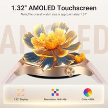 Load image into Gallery viewer, Fitpolo Smart Watch for Women,1.3" AMOLED Touchscreen Fitness Tracker, Make/Answer Calls, Heart Rate SpO2 Monitor, 3ATM Waterproof, Sleep & Activity Tracking Smartwatch for Android Phones iPhone, RoseGold_1410