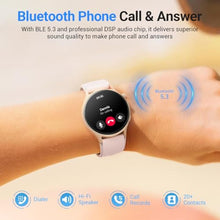 Load image into Gallery viewer, Fitpolo Smart Watch for Women,1.3" AMOLED Touchscreen Fitness Tracker, Make/Answer Calls, Heart Rate SpO2 Monitor, 3ATM Waterproof, Sleep & Activity Tracking Smartwatch for Android Phones iPhone, RoseGold_1411