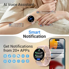 Load image into Gallery viewer, Fitpolo Smart Watch for Women,1.3" AMOLED Touchscreen Fitness Tracker, Make/Answer Calls, Heart Rate SpO2 Monitor, 3ATM Waterproof, Sleep & Activity Tracking Smartwatch for Android Phones iPhone, RoseGold_1413