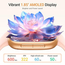 Load image into Gallery viewer, Fitpolo Smart Watch for Women(Make/Answer Call), 1.85" Ultra-HD Display, LightPink_845
