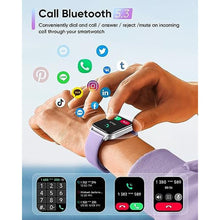 Load image into Gallery viewer, Fitpolo Smart Watches for Women Men, Alexa Built-in 1.8" Fitness Tracker Watch for Android iOS, Waterproof Activity Trackers with 100 Sports, GPS via Phone, Heart Rate Sleep SpO2 Monitor - Purple_773