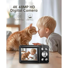 Load image into Gallery viewer, FLATIC 4K Digital Cameras for Photography, Digital Camera for Tenns with 32GB TF Card, Camera for Photography (R2L-2)_557
