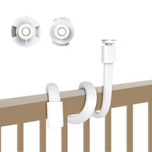 Load image into Gallery viewer, Flexible Baby Monitor Mount for HelloBaby HB6550/HB65/HB66/HB6558/HB248, ANMEATE SM935E/SM650, Compatibile with Bonoch ChildsFarm Eufy Baby Monitor, 20'' Arm Bracket Holder to Crib Cot Shelves, White_1