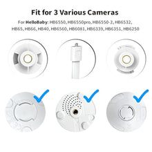 Load image into Gallery viewer, Flexible Baby Monitor Mount for HelloBaby HB6550/HB65/HB66/HB6558/HB248, ANMEATE SM935E/SM650, Compatibile with Bonoch ChildsFarm Eufy Baby Monitor, 20'' Arm Bracket Holder to Crib Cot Shelves, White_1348