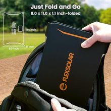 Load image into Gallery viewer, FlexSolar 30W Portable Solar Panel Chargers QC3.0 18W USB-A USB-C Output Foldable Small Power Emergency ETFE Panels IP67 Waterproof Camping Backpacking Hiking for Cell Phone Power Banks Flashlight, EW_272