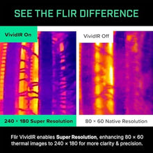 Load image into Gallery viewer, Flir One - Thermal Imaging Camera for iOS Smartphones (iPhone 14 and Older w/Lightning Port), 240x180 Super Resolution (80x60 Native IR), BlackSilver_8107
