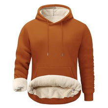 Load image into Gallery viewer, Flygo Men's Casual Fleece Sherpa Lined Hoodie Winter Warm Pullover Hooded Sweatshirt(Caramel-XL)_1