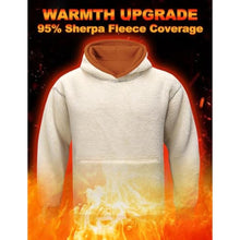 Load image into Gallery viewer, Flygo Men's Casual Fleece Sherpa Lined Hoodie Winter Warm Pullover Hooded Sweatshirt(Caramel-XL)_3006