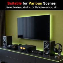 Load image into Gallery viewer, FlyroadUp 3.5mm Aux + RCA L/R Bi-Directional Stereo Audio Switch 8 in 1 Out A/B Analog Audio Switcher Selector, Black_4557