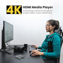 Load image into Gallery viewer, Fneitc 4K Full-HD Media Player with USB/SD Card Slot for TV Digital Signage, Grey_1940