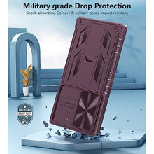 Load image into Gallery viewer, FNTCASE for Samsung Galaxy S23-Ultra Case: S22 Ultra Military Grade Shockproof Protection Mobile Case with Kickstand & Matte Textured Rugged TPU Shell | Drop Proof Protective Phone Cover Burgundy_1651