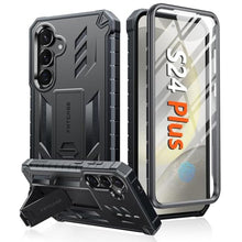 Load image into Gallery viewer, FNTCASE for Samsung Galaxy S24-Plus Case: Military Grade Phone Case with Kickstand | Built-in Screen Protector Protective Rugged Shockproof Durable Drop Proof Phone Cover for Galaxy S24 Plus 5G Black_1