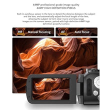Load image into Gallery viewer, Fockety 4K 64MP Video Camera Camcorder, 28X Digital Zoom HD Digital Camera Recorder with 3 Inch Rotation Screen, LED Light, Kids Vlogging Camera, Travel Handycam Camcorder Camera_60