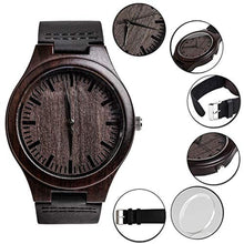 Load image into Gallery viewer, Fodiyaer Custom Engraved Wood Watch Gifts for Husband Men Boyfriend Him As Personalized Anniversary Christmas Birthday Father Day Graduation Valentine's Wooden Gift Idea_132