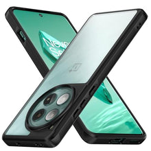 Load image into Gallery viewer, Foluu Slim Fit Case for OnePlus 12 2024, Translucent Matte Hard PC Back & Soft TPU Bumper Protective Shockproof Scratch Resistant Case for OnePlus 12 5G 2024 (Black), OnePlusBlack_1