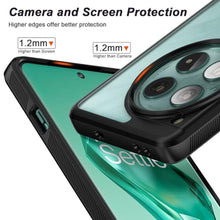 Load image into Gallery viewer, Foluu Slim Fit Case for OnePlus 12 2024, Translucent Matte Hard PC Back & Soft TPU Bumper Protective Shockproof Scratch Resistant Case for OnePlus 12 5G 2024 (Black), OnePlusBlack_2115