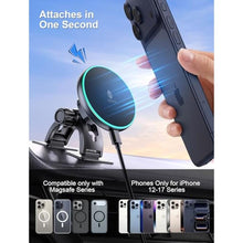 Load image into Gallery viewer, for iPhone Magsafe Car Mount Charger Vent-LED Wireless Car Charger, DeepBlack_618