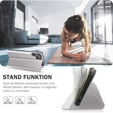 Load image into Gallery viewer, for Samsung Galaxy S25 Case Leather Flip Case, Galaxy S25 5G Phone Case with Kickstand Shockproof Protective Cover for Samsung S25 Shell (Silver)_2681