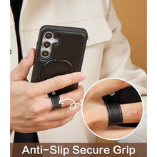 Load image into Gallery viewer, for Samsung Galaxy S25 Plus & S24 Plus Case Leather with Stand, Black_3673