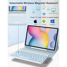 Load image into Gallery viewer, for Samsung Galaxy Tab S10 Lite/FE/S9 11 Inch/FE 5G 10.9 Inch Keyboard Case, SkyBlue_33
