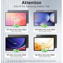 Load image into Gallery viewer, for Samsung Galaxy Tab S11 Ultra/S10 Ultra/S9 Ultra/S8 Ultra 14.6 inch Keyboard Case: 3 Zone 7 Colors Backlit Keyboard with Trackpad | Touchpad Magnetic Detachable Key Board Cover with Pen Holder_7