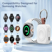 Load image into Gallery viewer, for Samsung Galaxy Watch Charger,1200mAh Portable Charger, White_1830